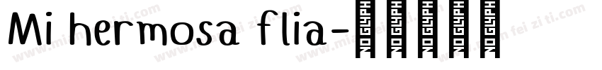 Mi hermosa flia字体转换